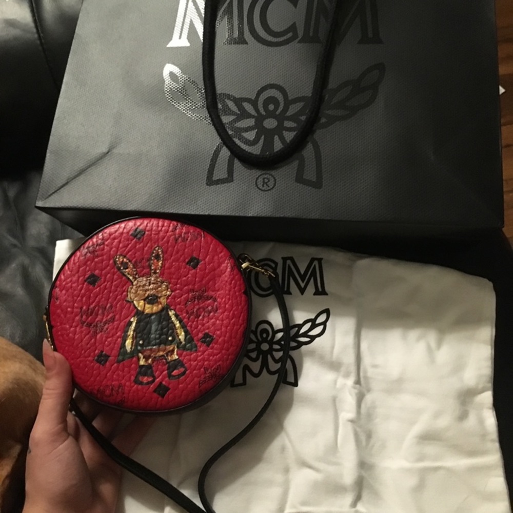 MCM Tambourine Rabbit Crossbody